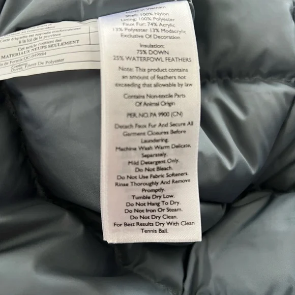 Eddie Bauer Silver Lining Down Waterproof Stadium Coat/jacket